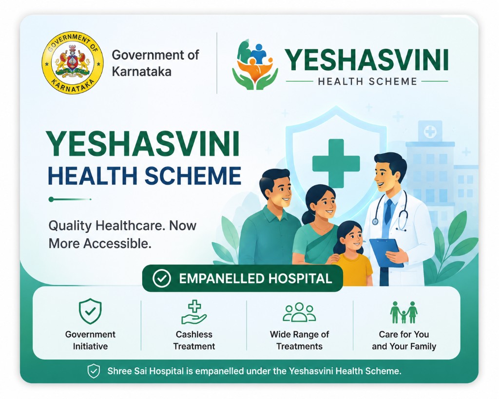 Yeshasvini Health Scheme — empanelled at Shree Sai Hospital